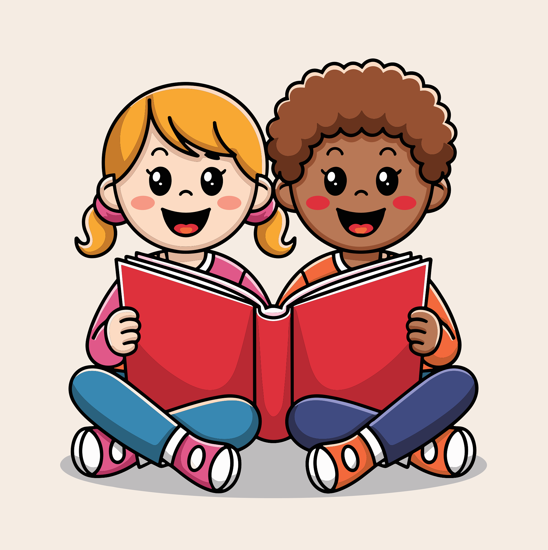 enfants qui lisent à haute voix